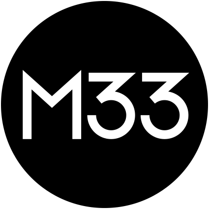 m33 logo noir