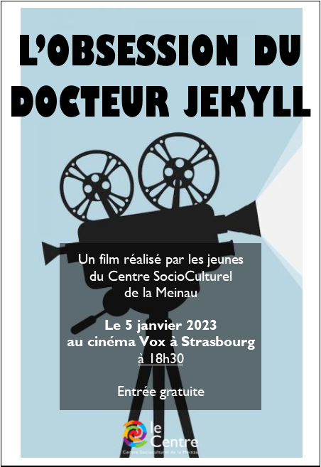 Affiche de la diffusion du court-métrage "L'Obsession du Dr. Jekyll" au cinéma Vox