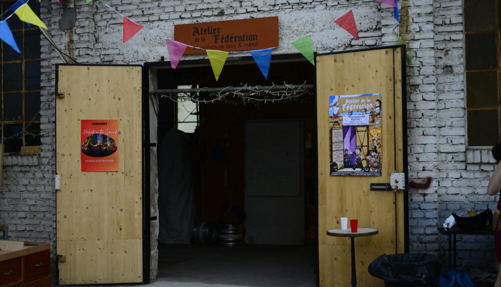 L'entrée de l'Atelier de la Fédération