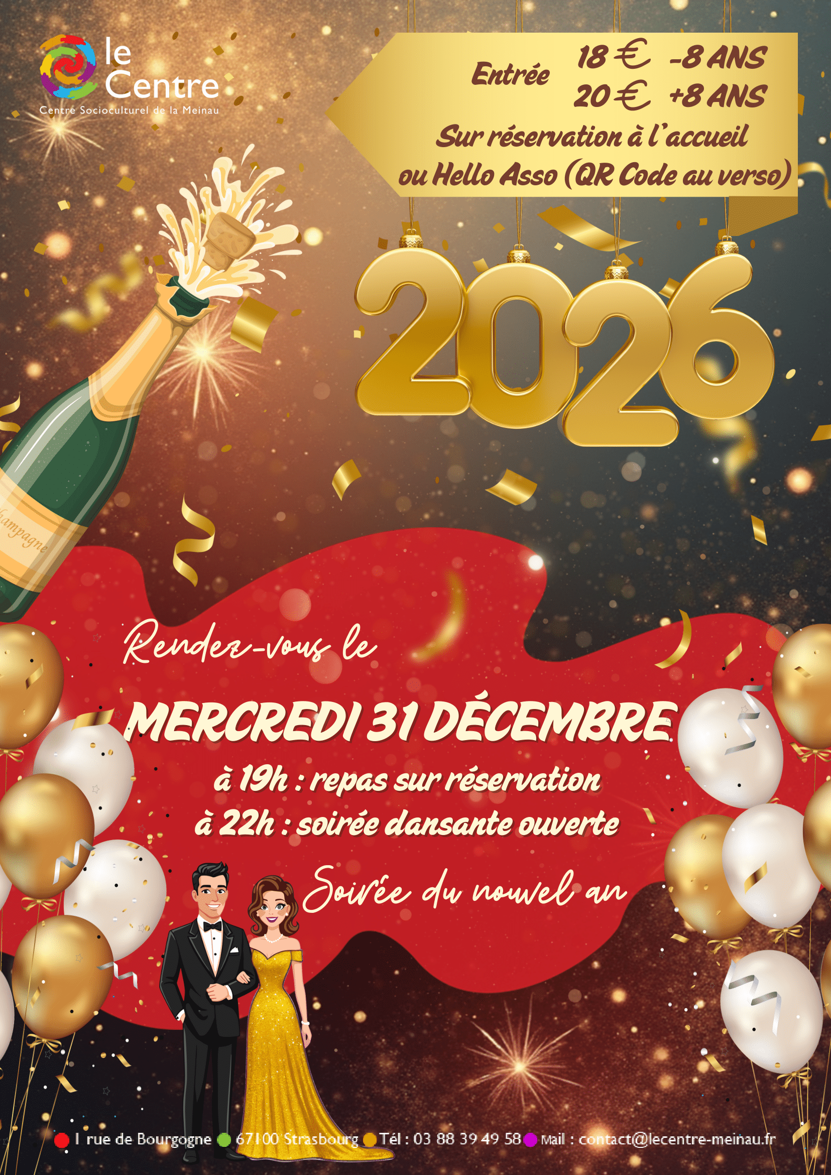 Affiche Nouvel An CSC Meinau 25-26