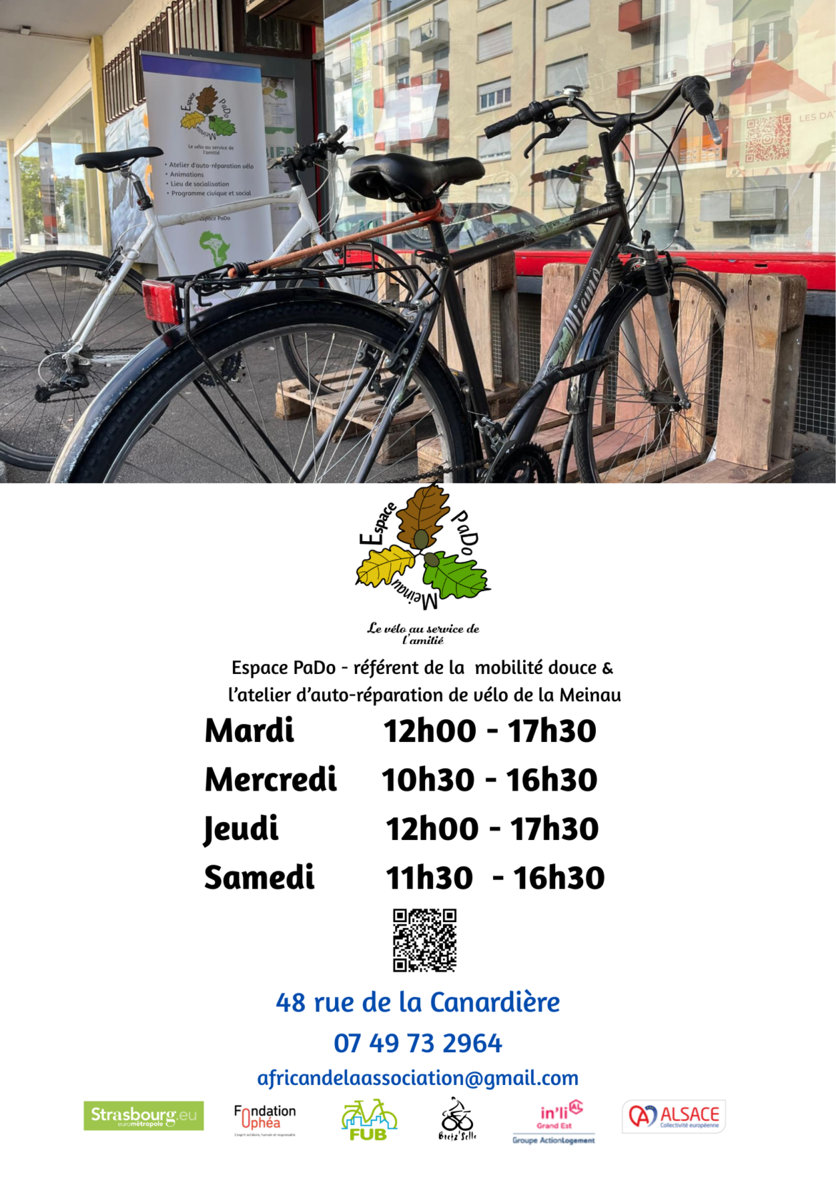 Horaires de l&rsquo;Espace PaDo Meinau