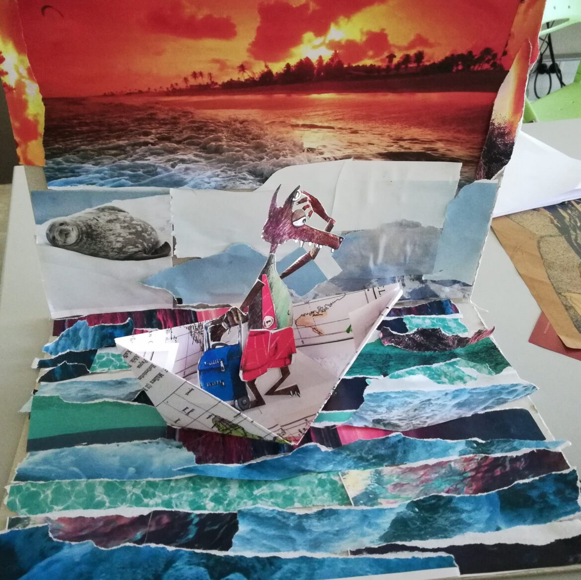 Diorama – Le voyage du loup de papier