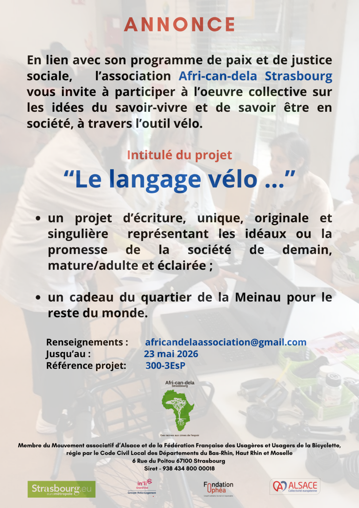 Le langage vélo …