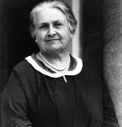 Maria Montessori en 1936. ©Montessori Centenary